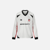 Plush Mesh Illustrated Collage-Cut Sport Long Sleeve T-Shirt