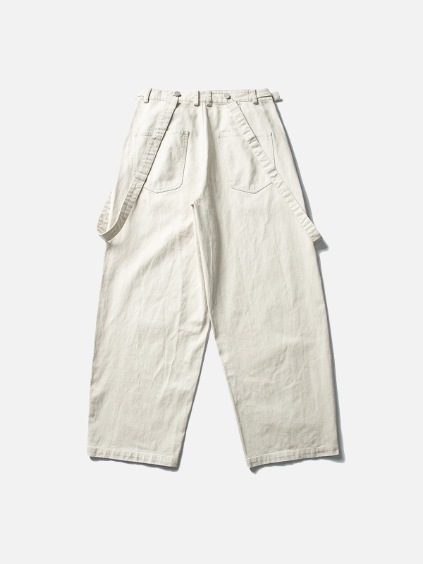 2000s Detachable Belt Rinse Cotton Denim alternatif görünüm