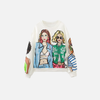 Girl Pattern Winter Casual Top