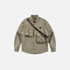 Multi-Pocket Utility Casual Woven Shirt