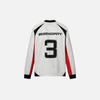 Plush Mesh Illustrated Collage-Cut Sport Long Sleeve T-Shirt