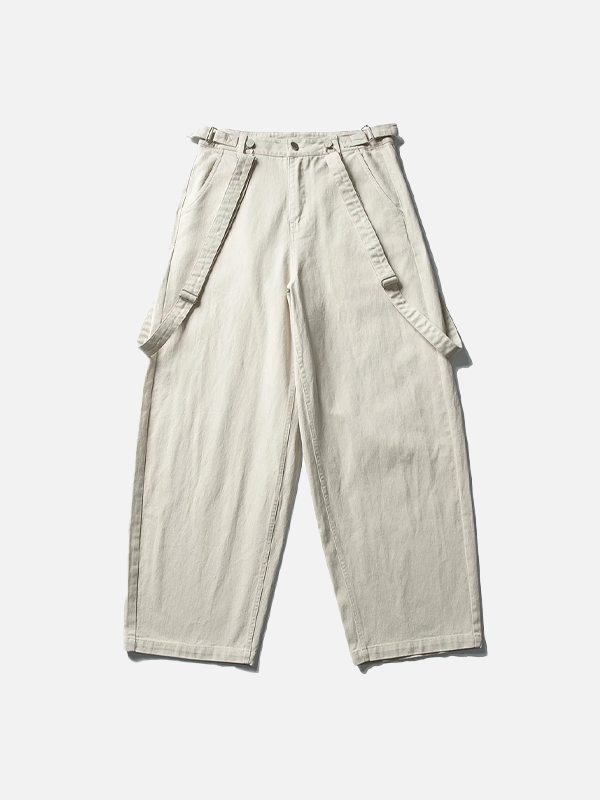 2000s Detachable Belt Rinse Cotton Denim