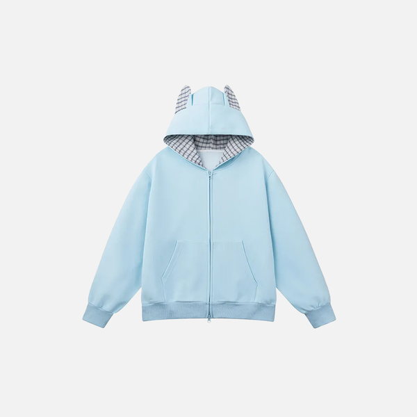 Check Ear Boxy Street Hood alternatif görünüm