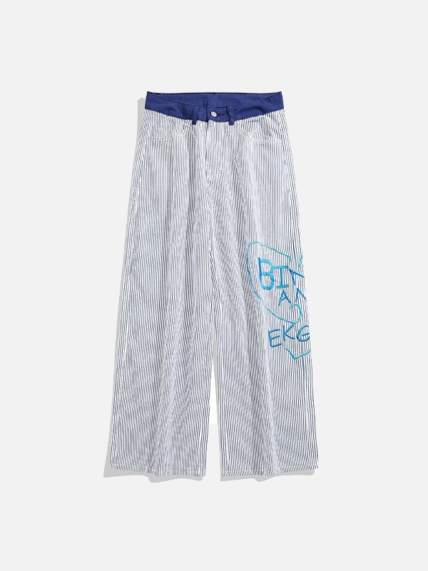 Stitch Stripe Laid-Back Trousers