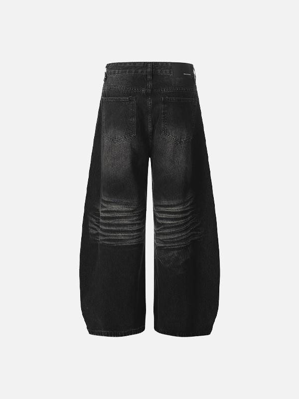 Dark Modern Faded Rebel Relaxed Bell Leg Denim alternatif görünüm