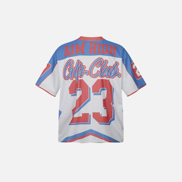 Relaxed-Cut Classic-Wash Mesh Jersey Illustrated Sport T-Shirt alternatif görünüm