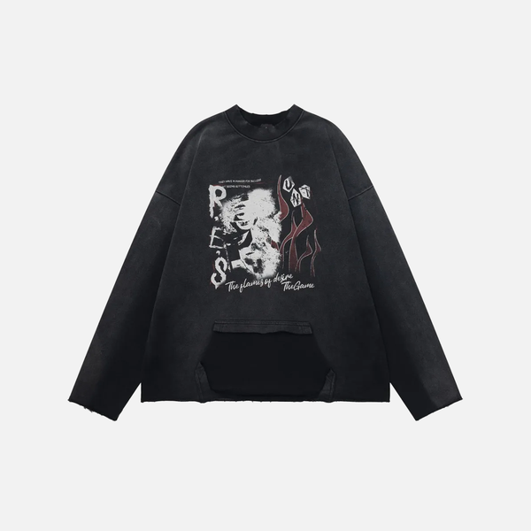 Torn Block Vintage Crewneck
