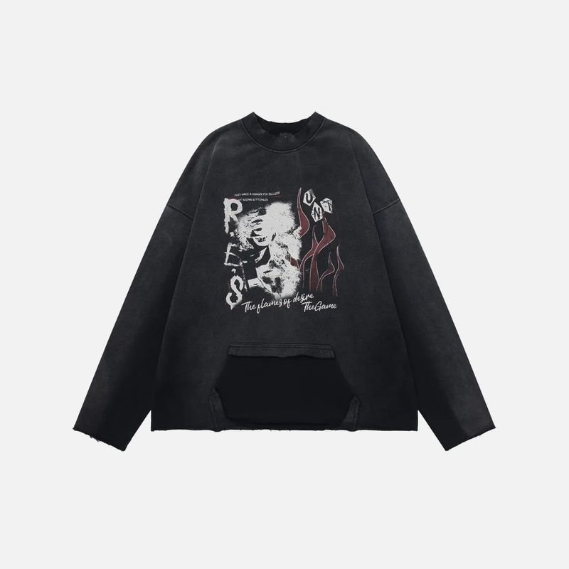 Torn Block Vintage Crewneck