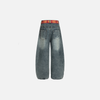2000s Unique Five-Stellar Bell Leg Denim
