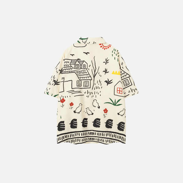 Spray Tag Broadcloth Short Sleeve Shirt alternatif görünüm