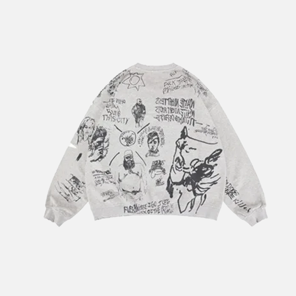 Campus Flow Boxy Print Top alternatif görünüm