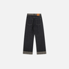 Metro Mosaic Plaid Denim Classic Leg Denim