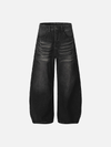 Dark Modern Faded Rebel Relaxed Bell Leg Denim