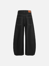 Split Design Coated Denim
