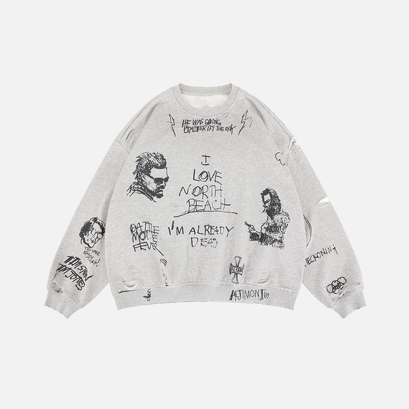 Campus Flow Boxy Print Top