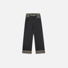 Metro Mosaic Plaid Denim Classic Leg Denim