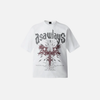 Block-Style Midnight Dark-Craft Illustrated Patterned Boxy-Fit T-Shirt
