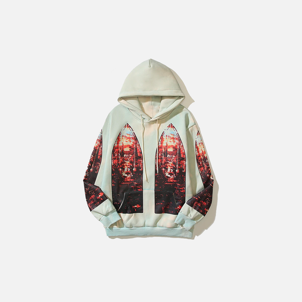Metro Dark Sunset Batik Sweatshirt alternatif görünüm