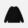 Print Letter Reversed Long Sleeve T-Shirt