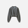 Kadın Crop Polar Sweatshirt, kombin görünüm — Navra Wear