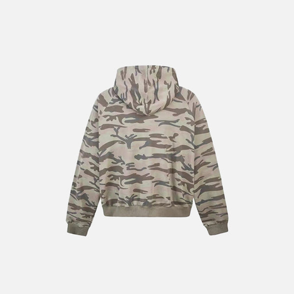 2000s Zip-Up Camo Sweatshirt alternatif görünüm