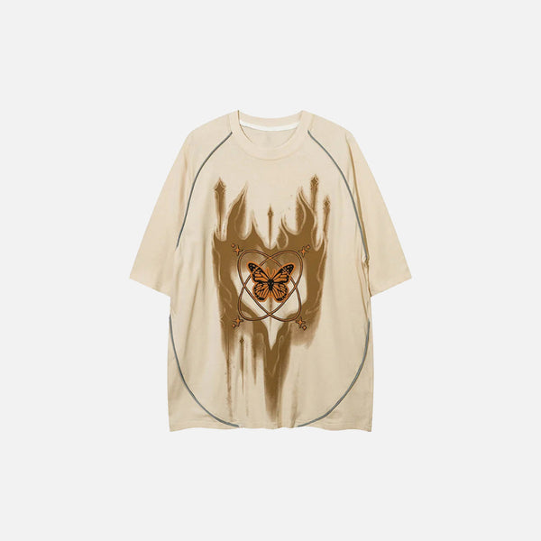 Atomic Wings-Print Blaze T-Shirt alternatif görünüm
