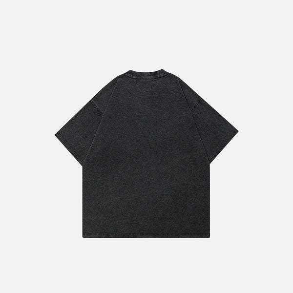 Print Shadow Blurring T-Shirt alternatif görünüm