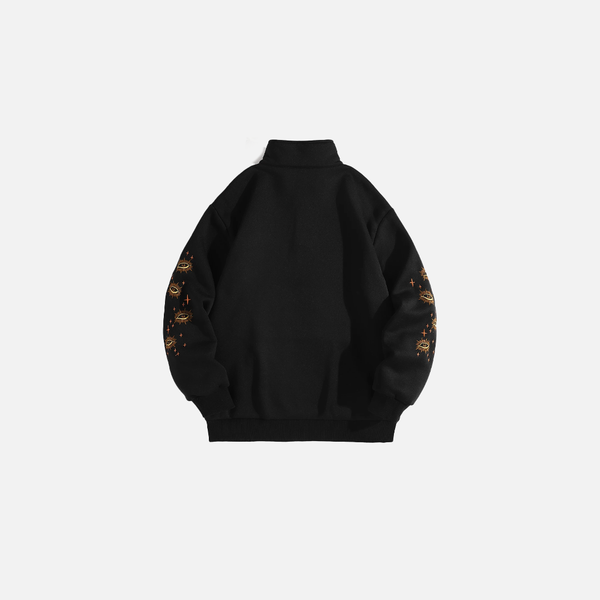 Star Fleece Quarter Zip Cozy Top alternatif görünüm