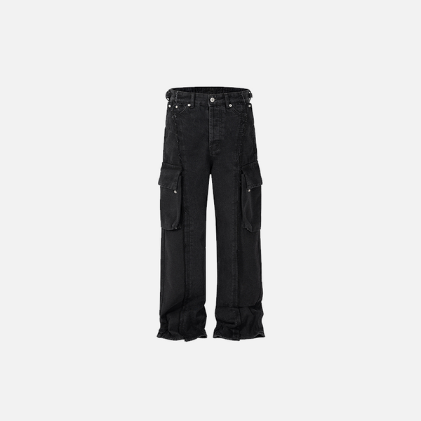 Relaxed Multi-Pocket Denim alternatif görünüm