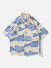 Cobalt Fish Motif Summer Top