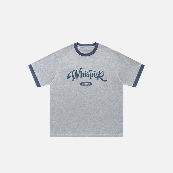 Breezy-Cut Letter Print Relaxed-Cut T-Shirt alternatif görünüm