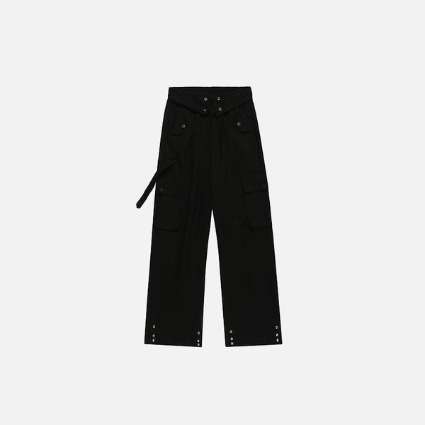 Patch Pocket Fold-Over Waist Field Pants