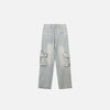 Bell-Leg Multi Pockets Denim