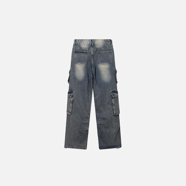 Retro Pocket Loose Trousers alternatif görünüm