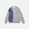 Cargo Patch Denim Sweatshirt