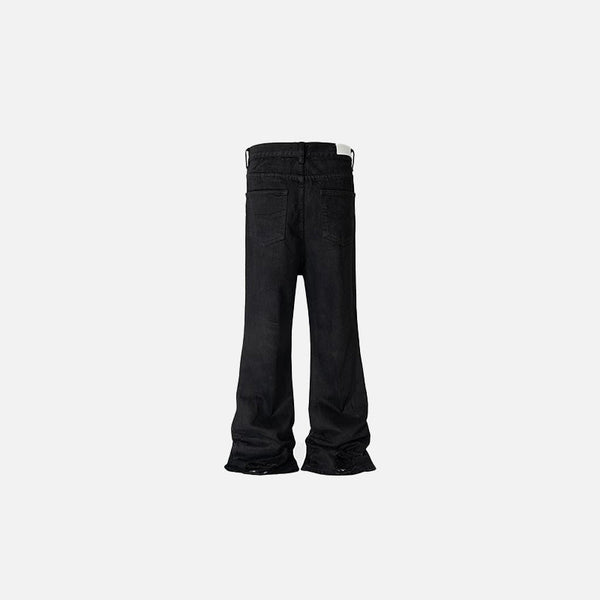 Faded Relaxed Black Denim alternatif görünüm