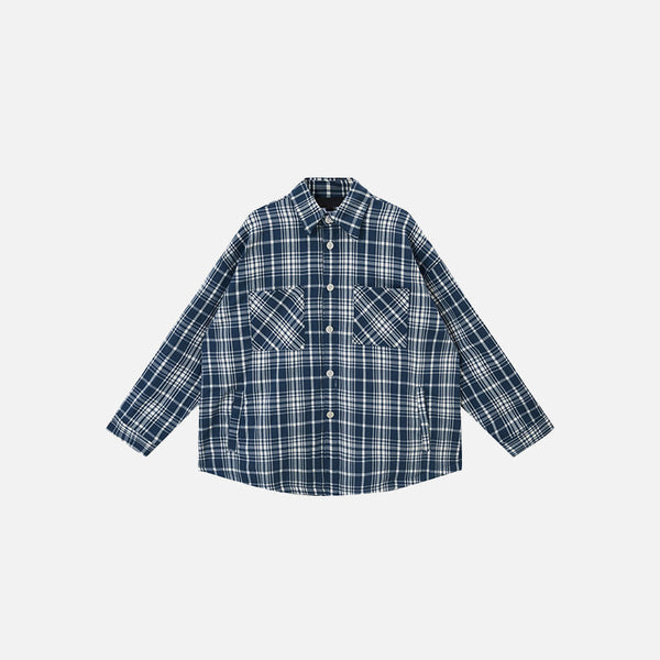 Slouch Fit Heritage Plaid Top alternatif görünüm