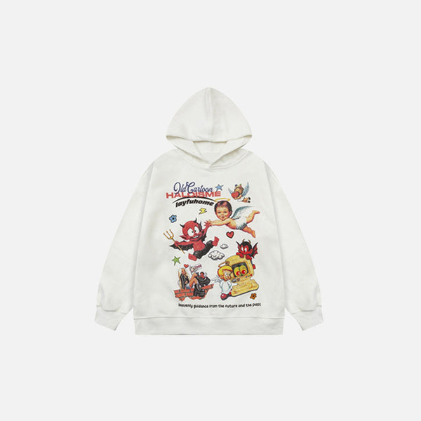 Nostalgic Cartoon Sweatshirt alternatif görünüm
