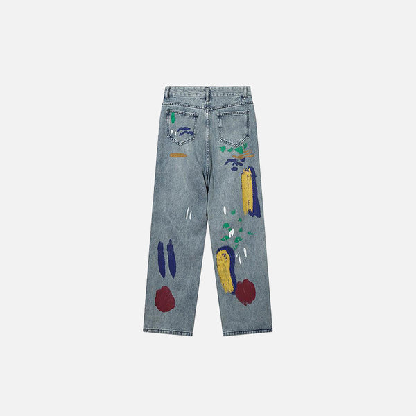 Colorful Graphic Denim alternatif görünüm