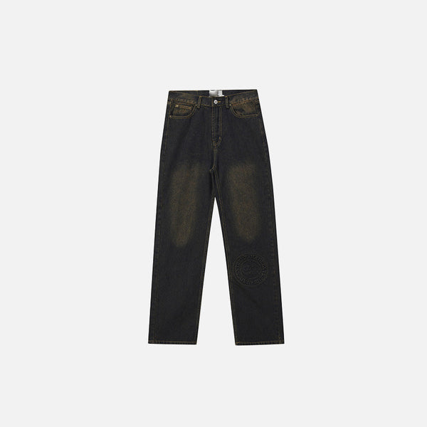 2000s Relaxed Washed Denim Set alternatif görünüm