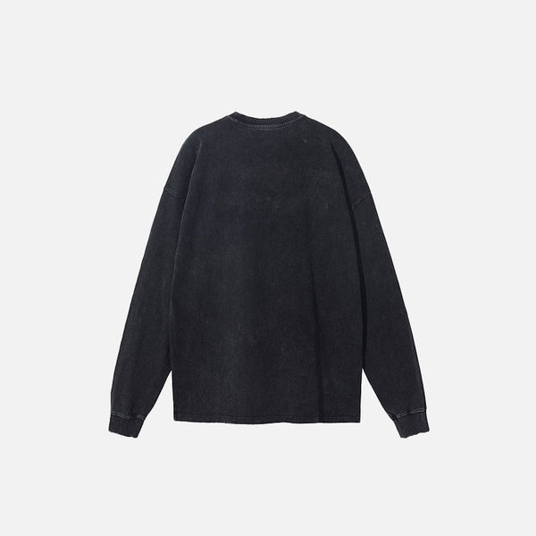 Bolt Worn Relaxed Sweatshirt alternatif görünüm