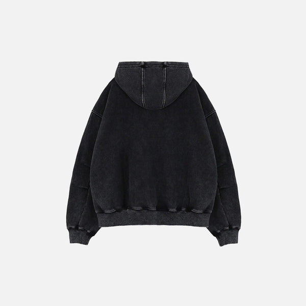 Classic Dark Oversized Sweatshirt alternatif görünüm