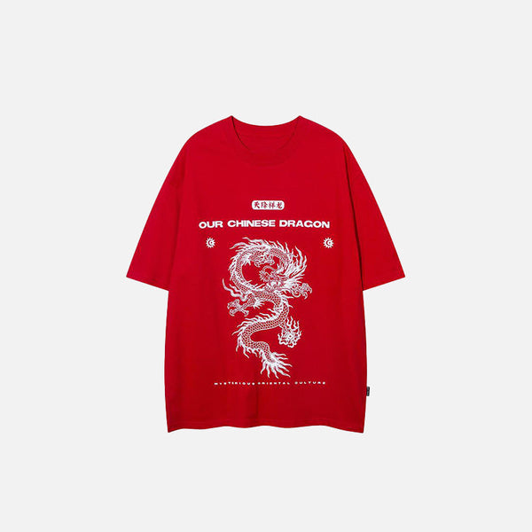 Chinese Storm-Drake Print T-Shirt alternatif görünüm