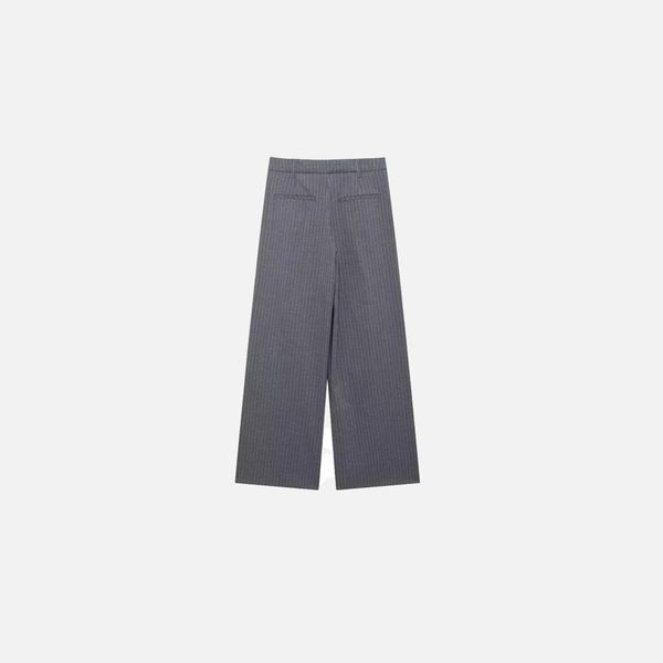 Vertical Stripe High-Rise Wide-Leg alternatif görünüm
