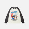 Kitten Print Cozy Sweatshirt