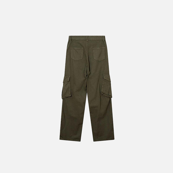 Belted Pockets Denim Utility Denim alternatif görünüm