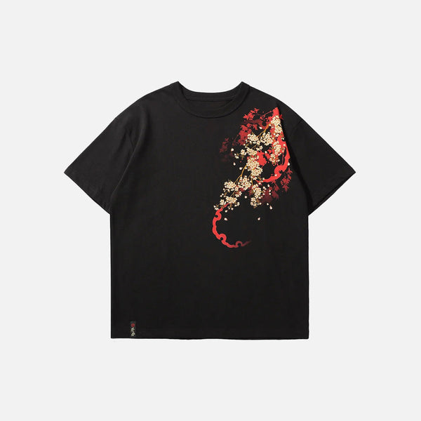 Blossoms With Spirits Samurai T-Shirt alternatif görünüm