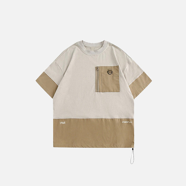 Contrast Pocket Front T-Shirt alternatif görünüm
