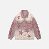 2000s Star Embroidered Denim Jacket