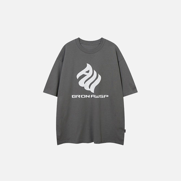 Retro-Faded Fragment Laid-Back T-Shirt alternatif görünüm